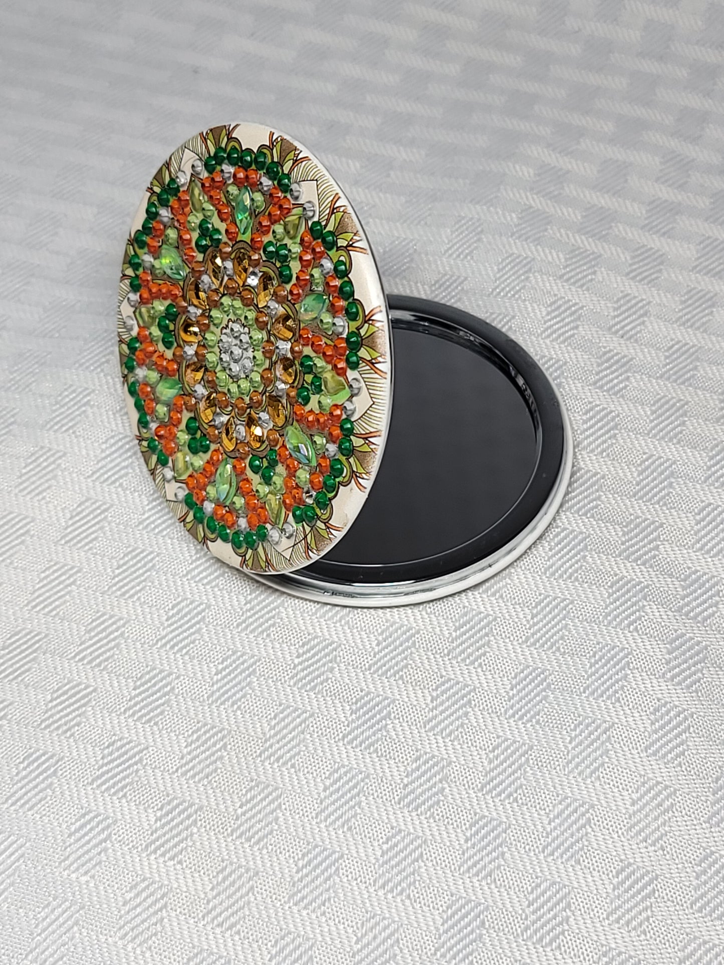 Diamond Art Compact Mirror