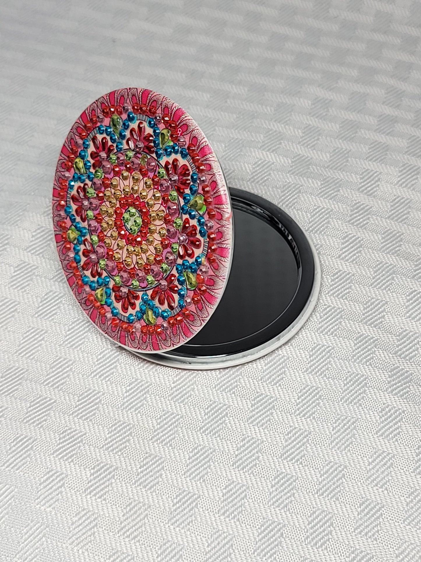 Diamond Art Compact Mirror
