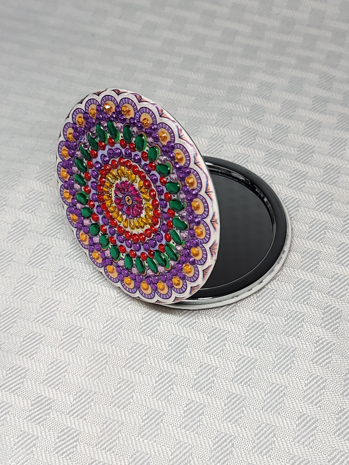 Diamond Art Compact Mirror