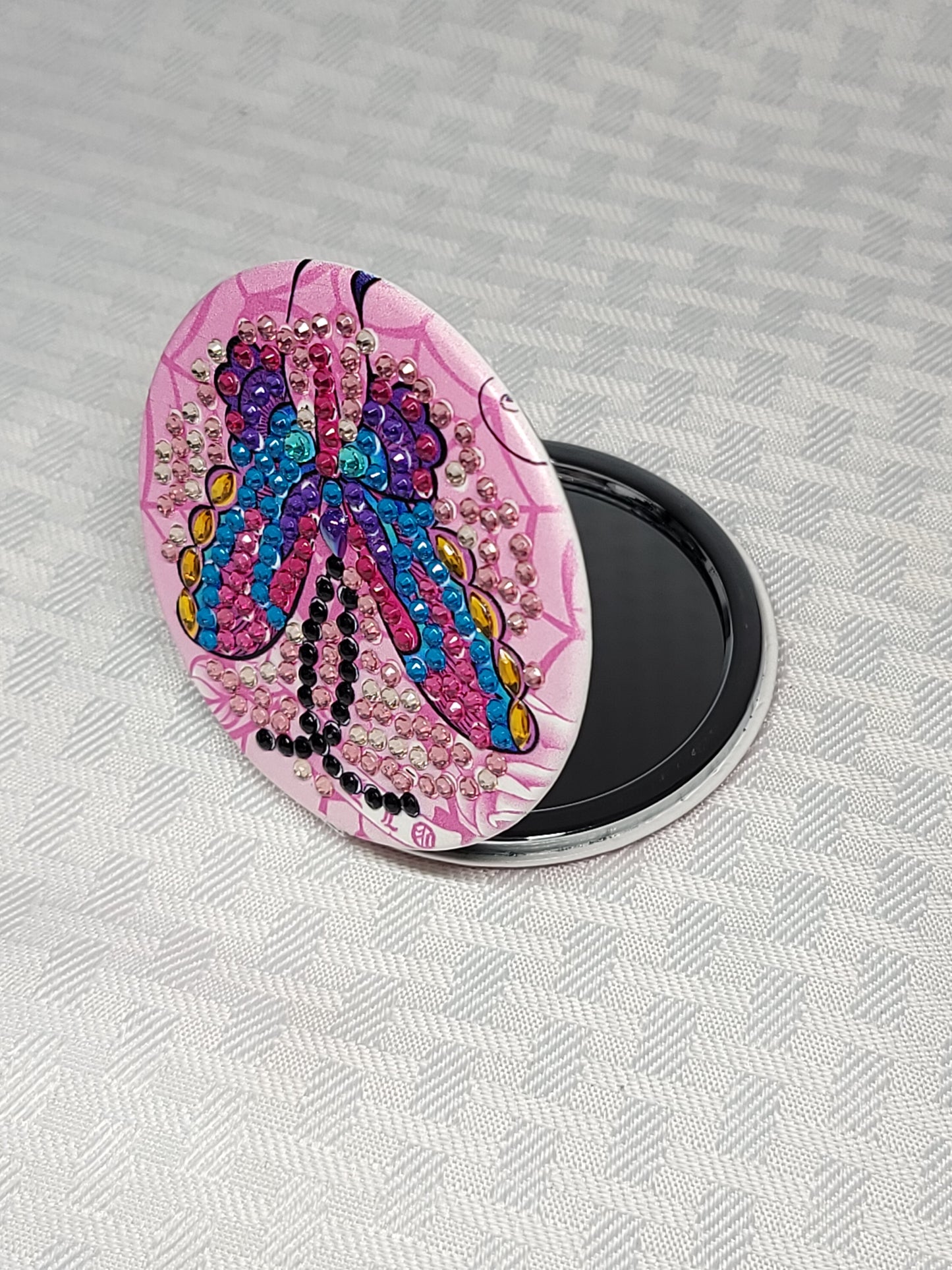 Diamond Art Compact Mirror