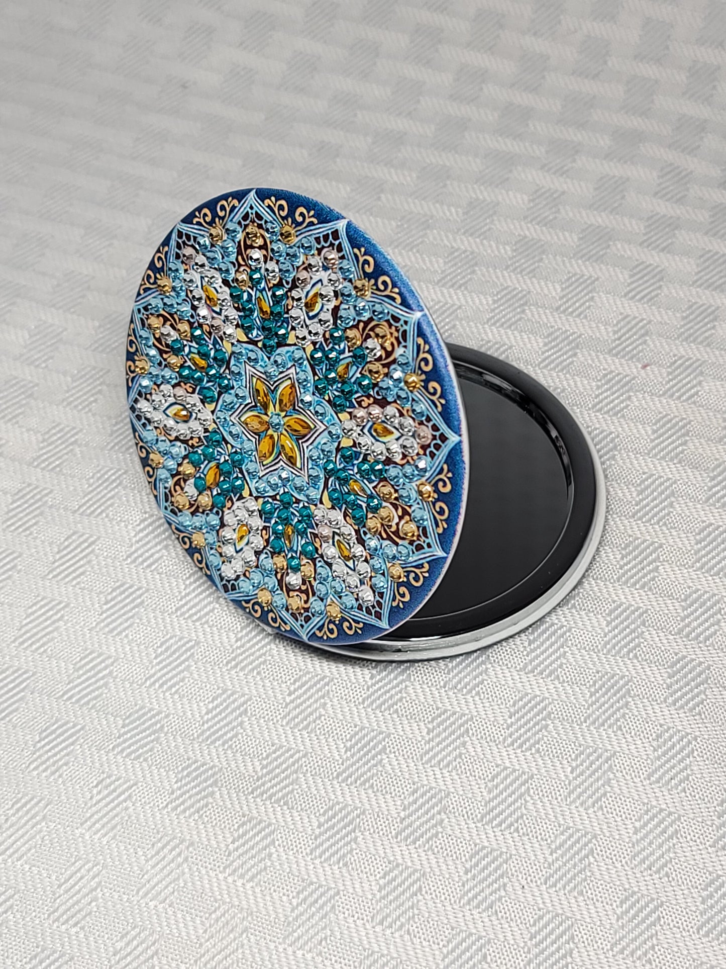 Diamond Art Compact Mirror