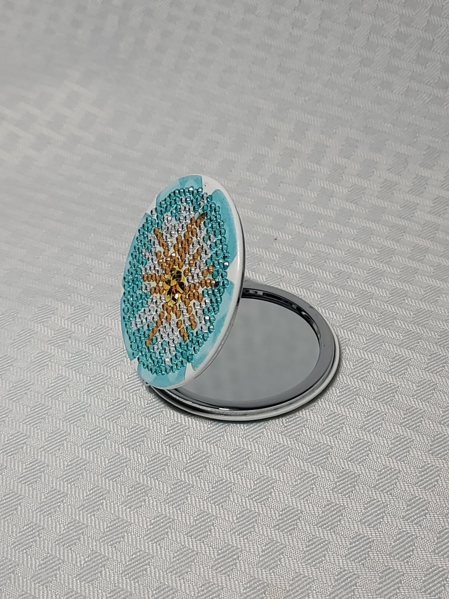Diamond Art Compact Mirror