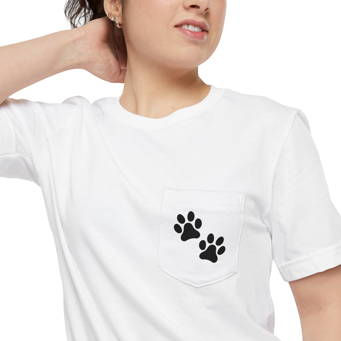 Paw Prints - Unisex Pocket Tee