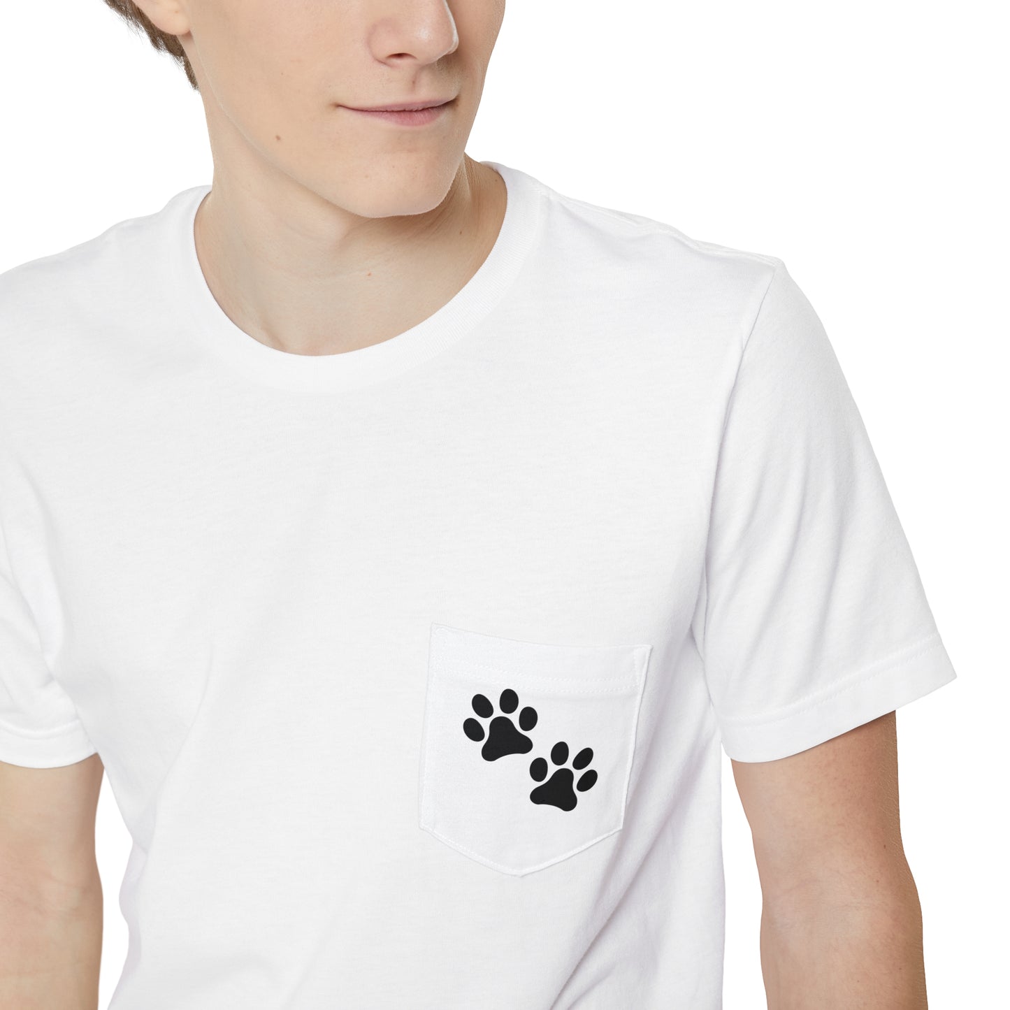 Paw Prints - Unisex Pocket Tee