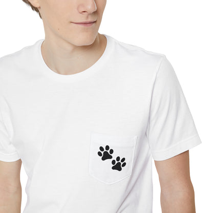 Paw Prints - Unisex Pocket Tee