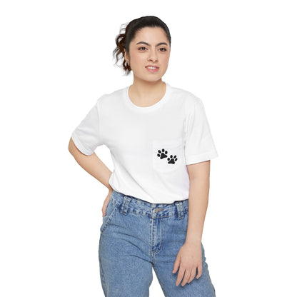 Paw Prints - Unisex Pocket Tee