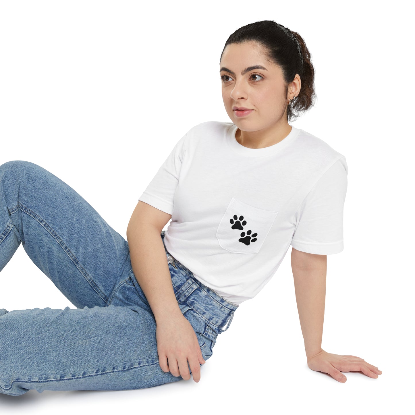 Paw Prints - Unisex Pocket Tee