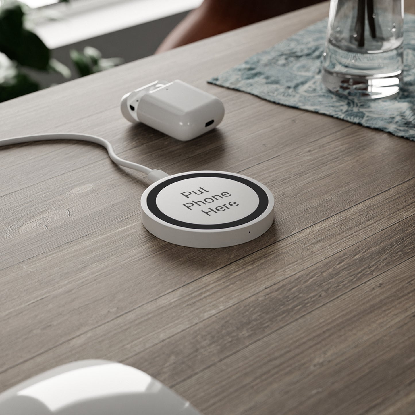 Custom Text Wireless Charging Pad - What would you put here?