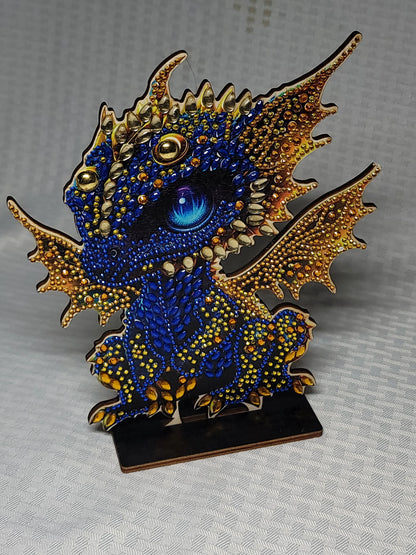 Diamond Art Blue Baby Dragon